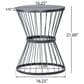 Hearth and Haven Lassen Patio Side Table in Black, , large