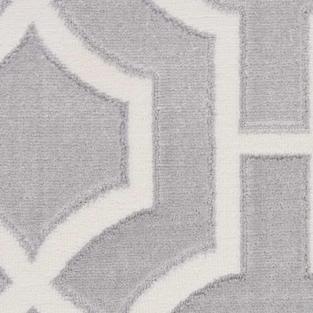 Nourison Joli 5&#39;3&quot; x 7&#39;3&quot; Grey and White Area Rug, , large