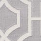 Nourison Joli 5"3" x 7"3" Grey and White Area Rug, , large