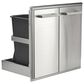 Coyote Outdoor 26" Pull Out Trash and Recycle Bin in Stainless Steel, , large