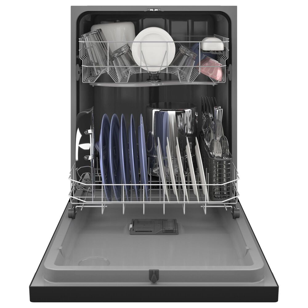 GE Appliances 24 " Built-In Dishwasher with Steam + Sanitize in Black, , large