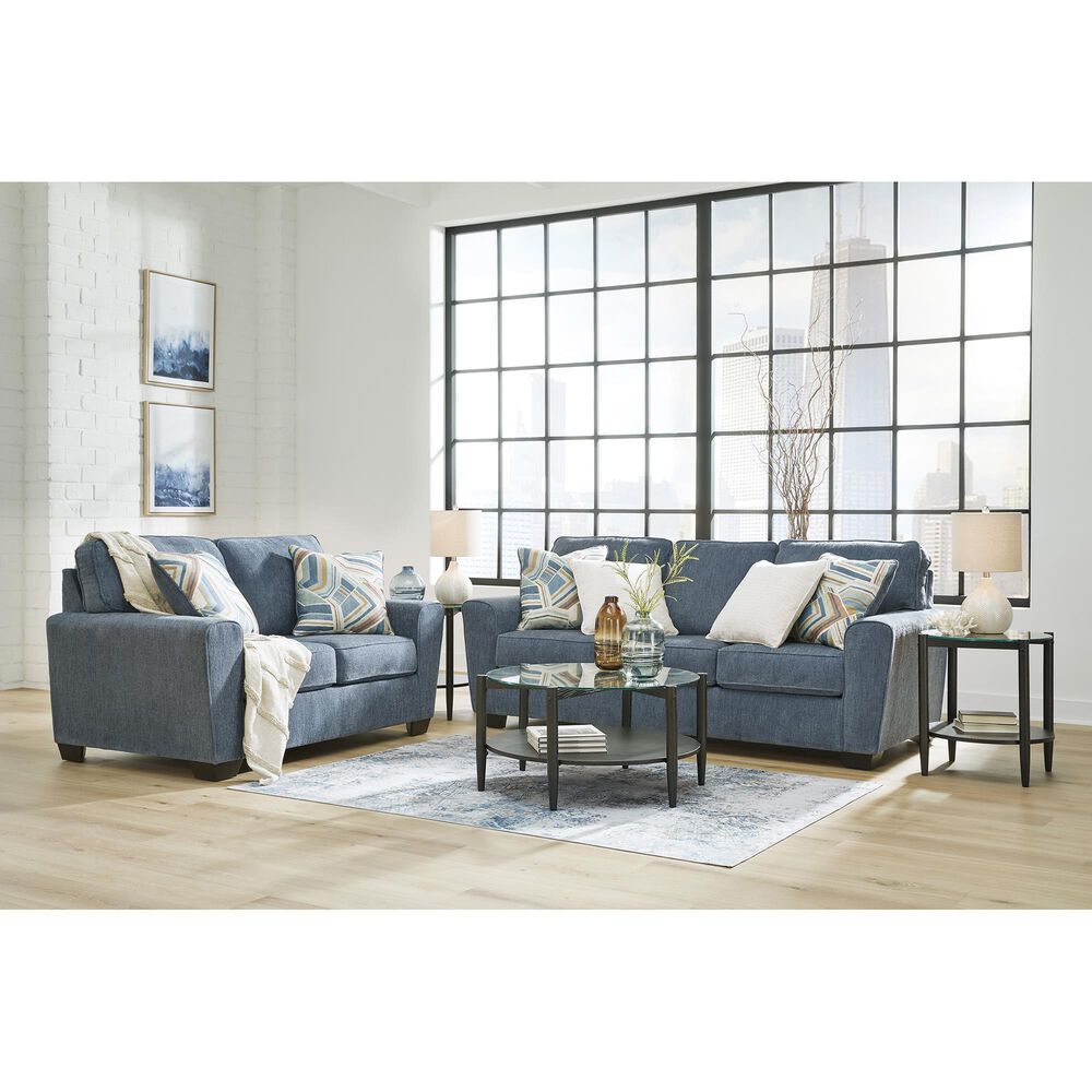 Ashley Cashton Stationary Sofa in Blue, , large