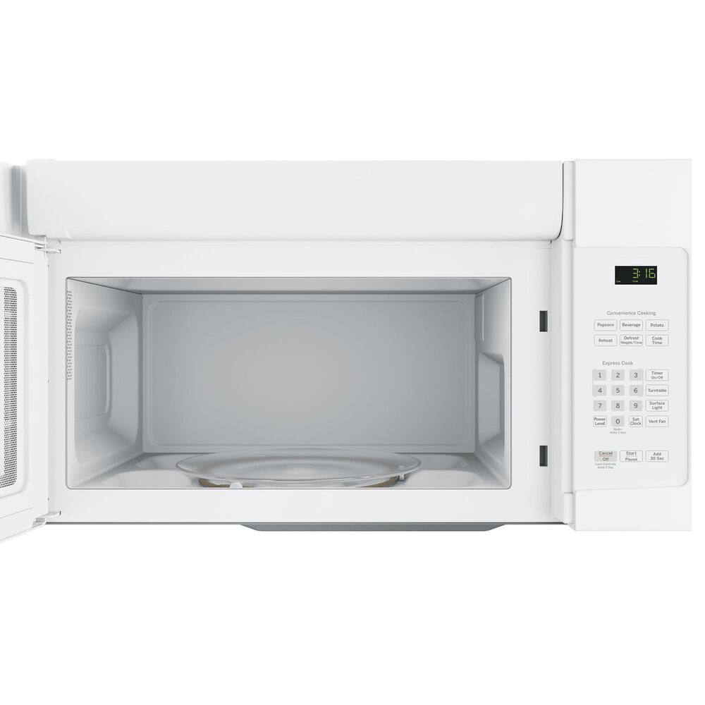 GE Appliances 1.6 Cu. Ft. Over-The-Range Microwave Oven in White, , large