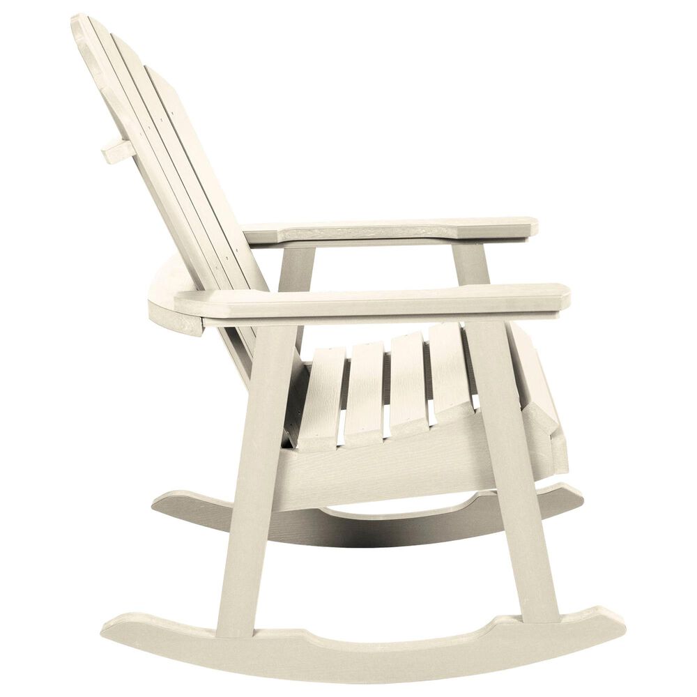 Highwood USA Hamilton Patio Rocking Chair in Whitewash NFM