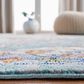 Safavieh Aria 2" x 8" Turquoise and Ivory Runner, , large