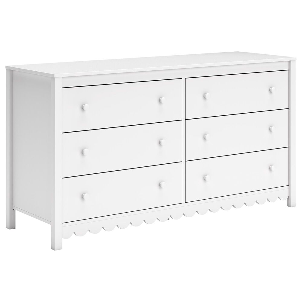 Ashley 4-Piece Full Bedroom Set in White, , large