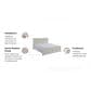 Homestyles Seaside Lodge King Bed in Off-White, , large
