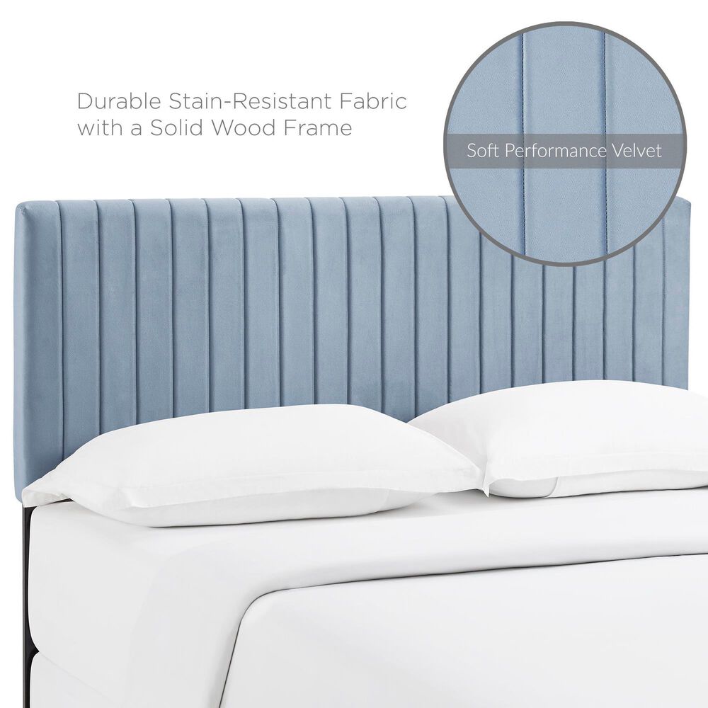 Modway Keira Upholstered Full/Queen Headboard in Light Blue, , large