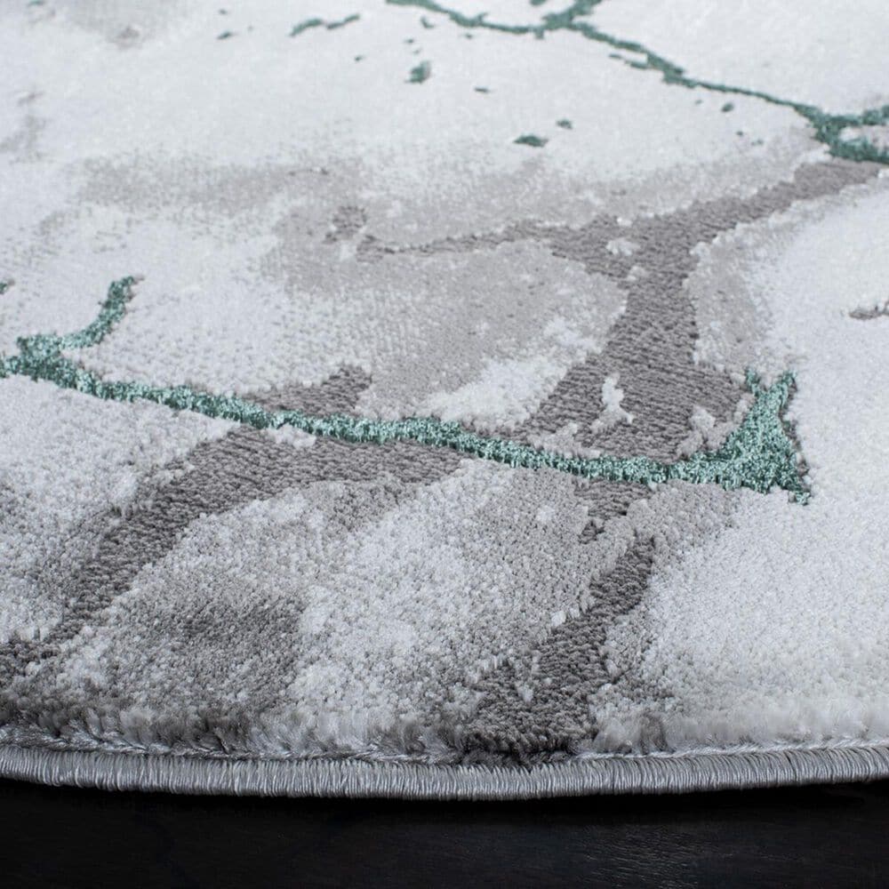 Safavieh Craft CFT877Y 10&#39; Round Grey and Green Area Rug, , large