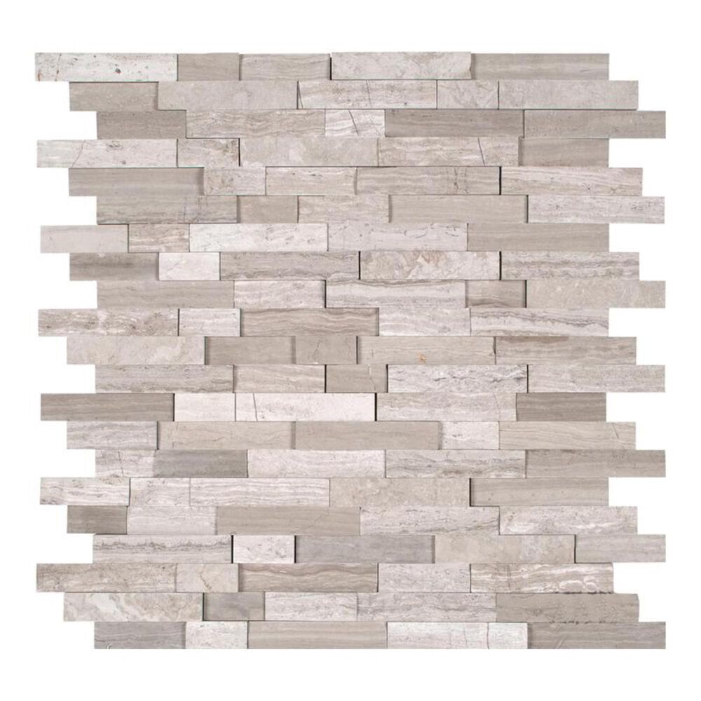 MS International White Quarry 12" x 12" Natural Stone Mosaic Sheet, , large