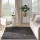 Nourison Desire Charcoal and Silver 3"11" x 5"11" Area Rug, , large