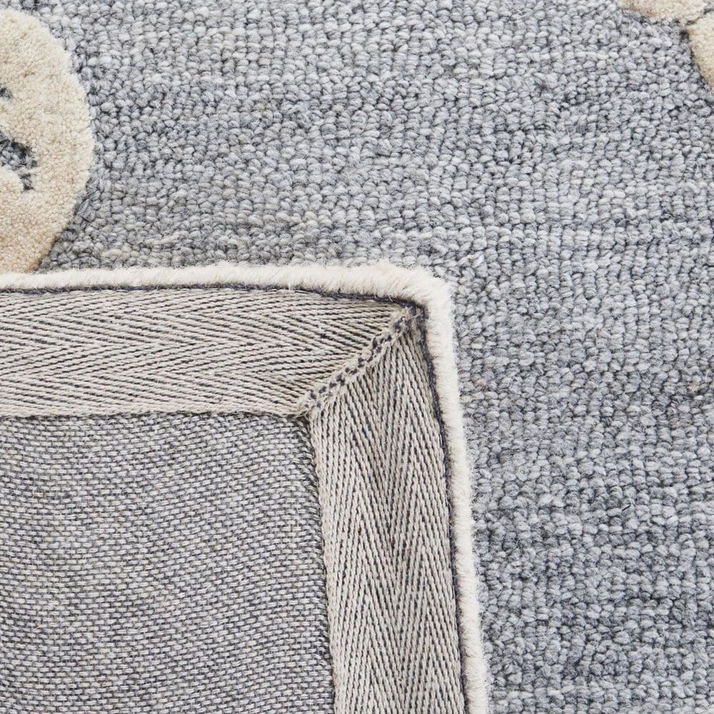 Safavieh Micro-Loop Bohemian 2&#39;3&quot; x 8&#39; Light Blue and Ivory Runner, , large