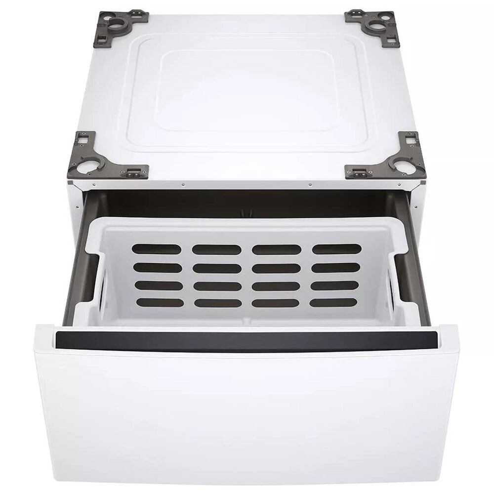 LG Front Load Washer and Gas Dryer with Pedestal in White, , large