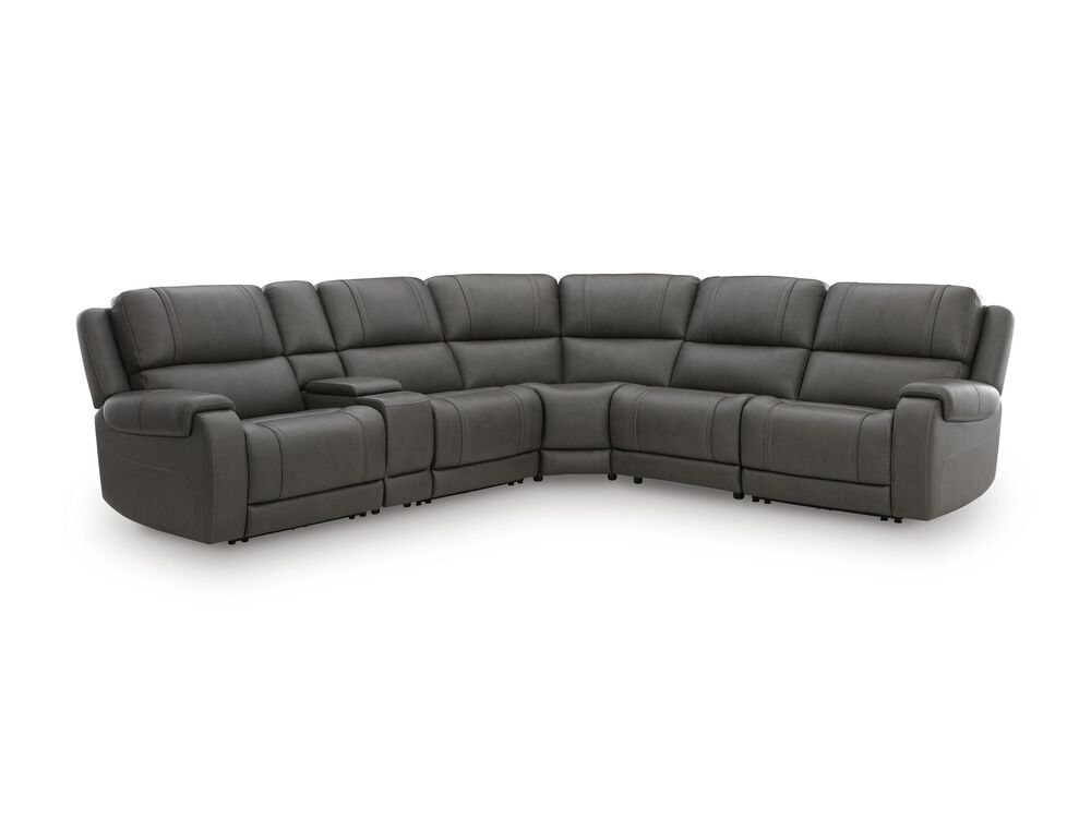 Ashley Pittson 6-Piece Power Reclining Curved Sectional in Anchor, , large