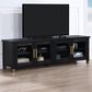 Steve Silver Furniture Yves 64" TV Stand in Ebony and Brushed Brass, , large