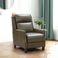Barcalounger Ledger Leather Push-Back Recliner in Olive, , large
