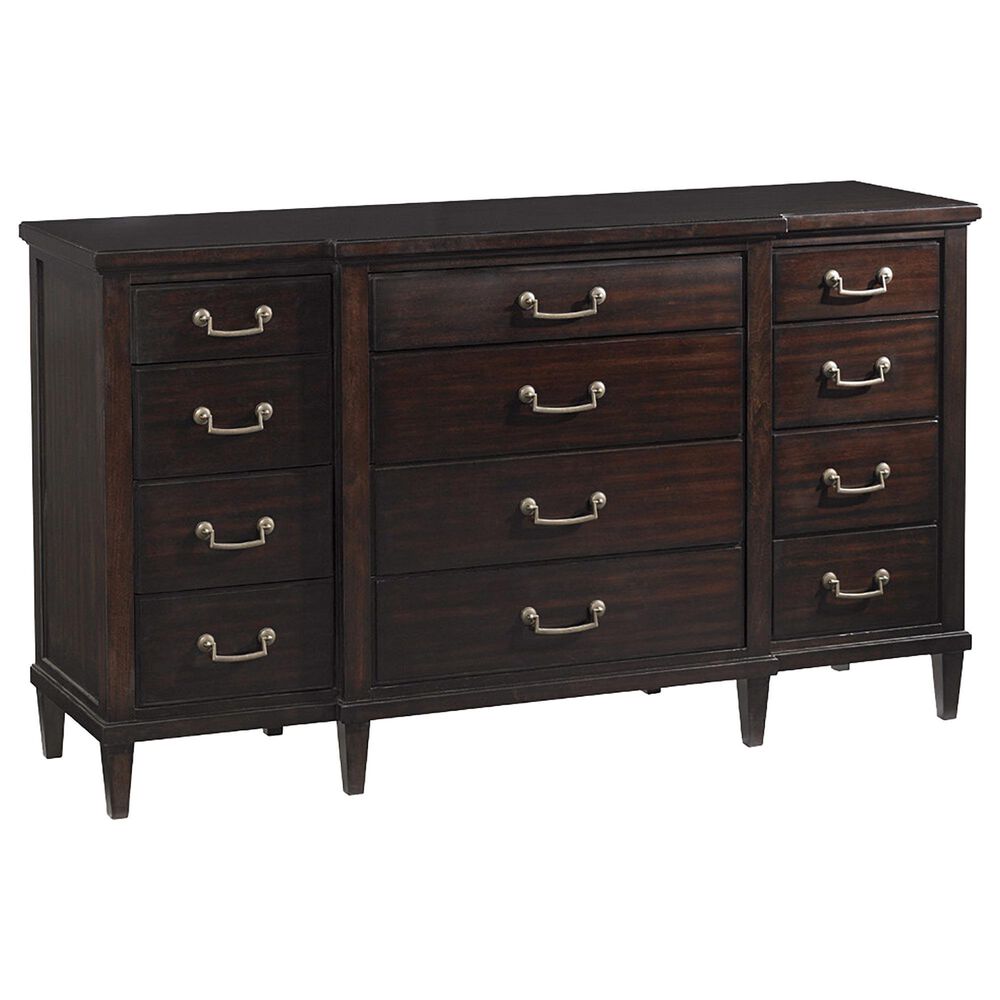 Lexington Furniture Kensington Place Baldwin Triple Dresser in Ribbon Stripe Mahogany, , large