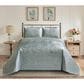 Duke Imports Virah Bella Micromink 3-Piece King Quilt Set in Diamond Knit Silver, , large