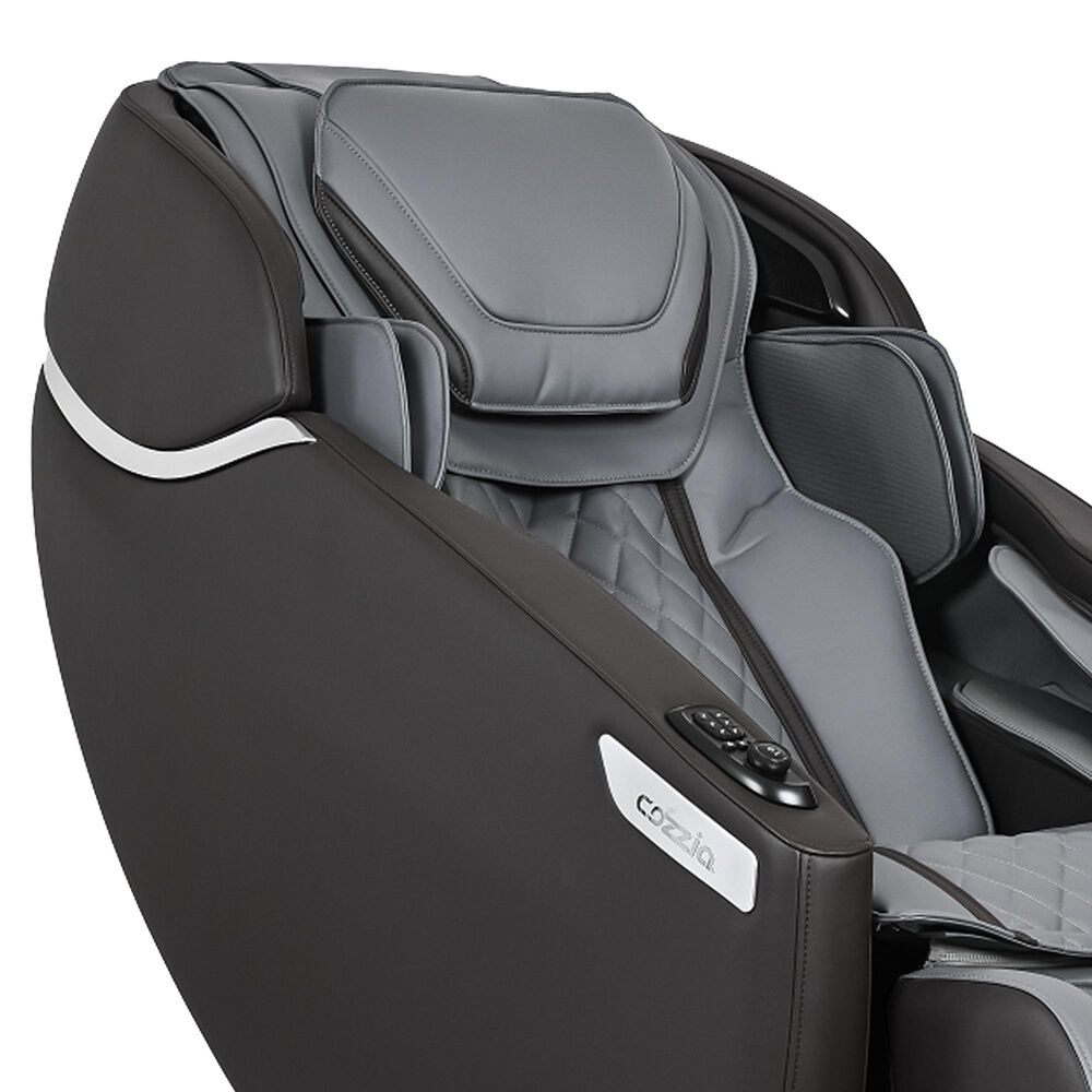 Cozzia Zen XE Power Massage Chair in Grey and Espresso, , large