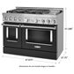 KitchenAid 6.3 Cu. Ft. Freestanding Gas Range with Griddle in Imperial Black, , large