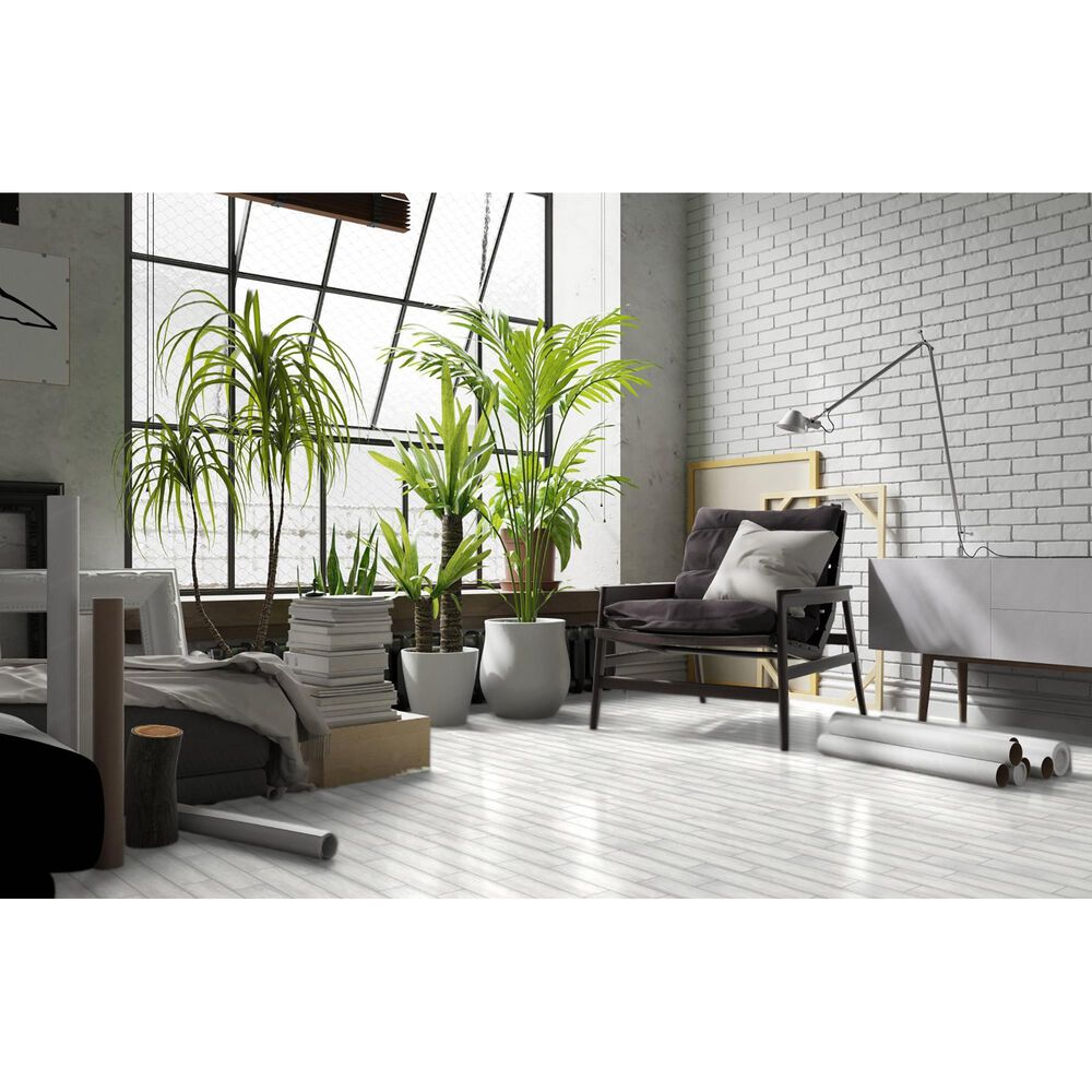 Emser Milestone White 3&quot; x 12&quot; Porcelain Single Bullnose, , large