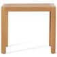 Hearth and Haven Leah 3-Piece Patio Chat Set with Cream Cushion in Teak, , large