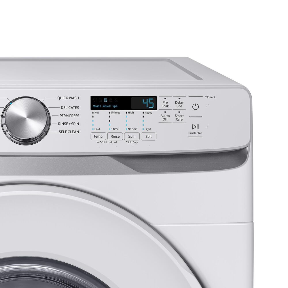 Samsung 4.5 Cu. Ft. Front Load Washer with Shallow Depth in White, , large