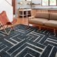Loloi II Hagen 3"7" x 5"7" Blue and White Area Rug, , large