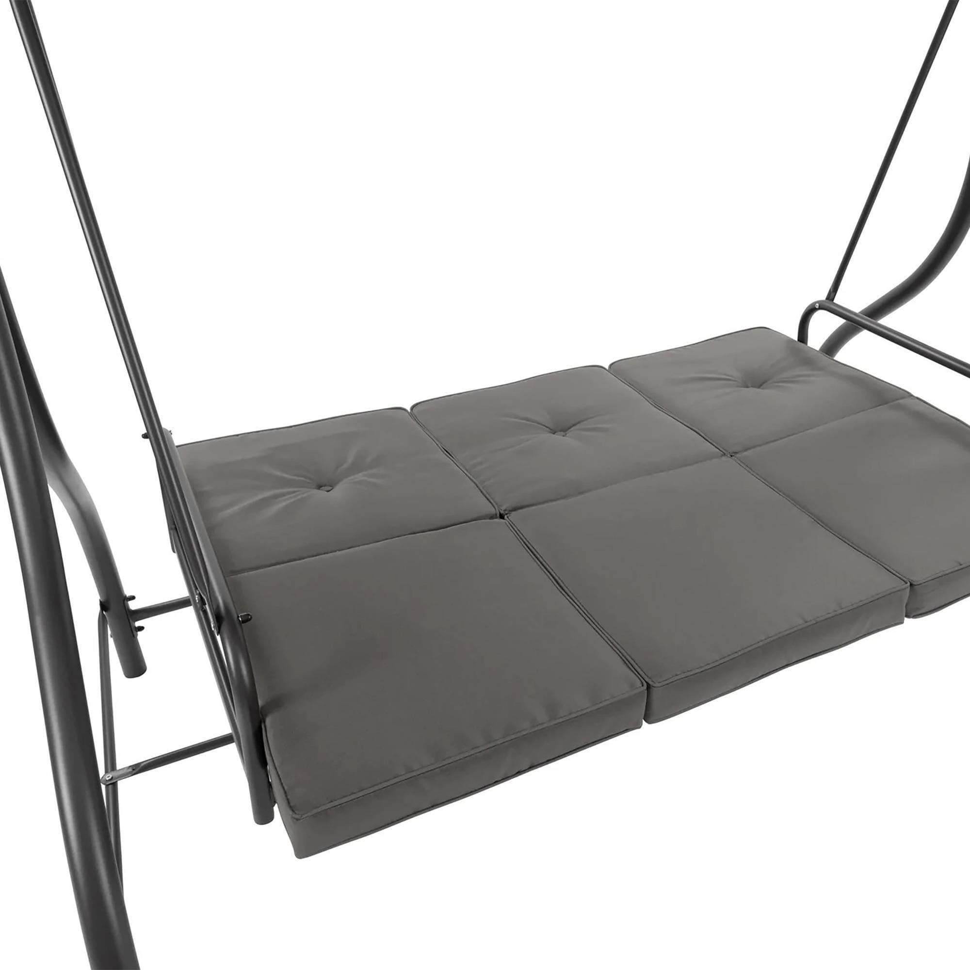 CorLiving Elia Patio Swing with Canopy in Grey NFM