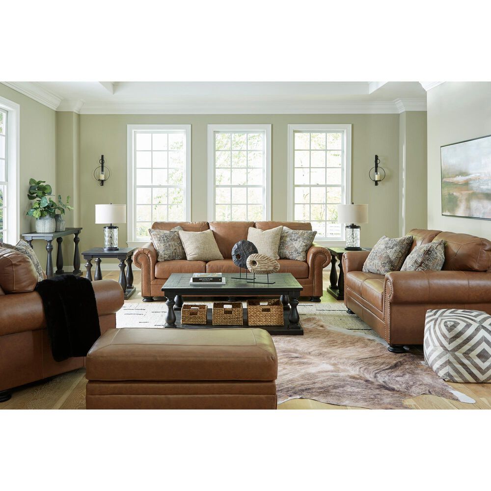 Ashley Carianna 4-Piece Stationary Living Room Set in Caramel, , large