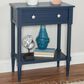Linon Home Decor Seaboard Accent Table in Navy, , large