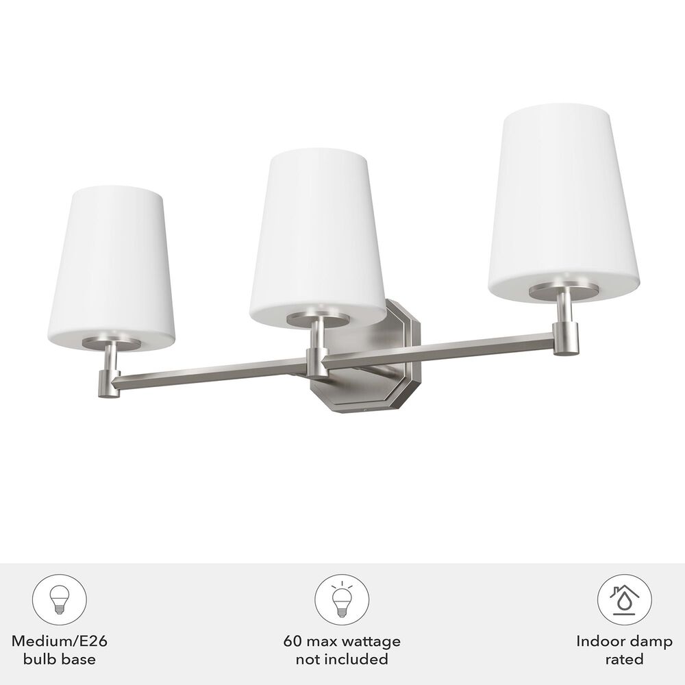 Hunter Nolita 3-Light Vanity in Brushed Nickel, , large