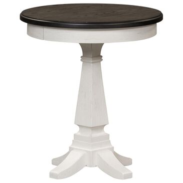Belle Furnishings Allyson Park Chair Side Table in White, , large