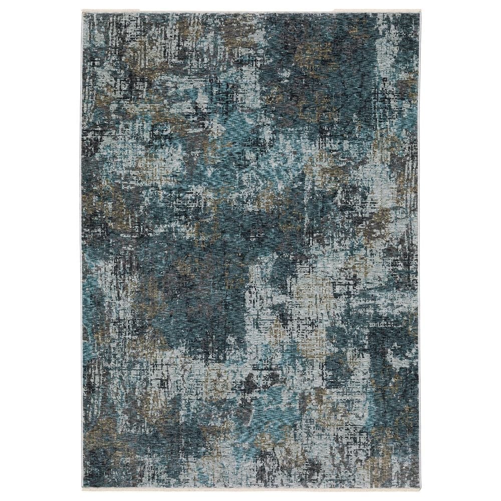 Oriental Weavers Hayden 3"3" x 5" Blue and Grey Area Rug, , large