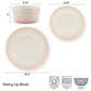 Lifetime Brands Rising Up 12-Piece Dinnerware Set in Blush, , large