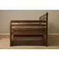 Kodiak Boho Daybed with Pop Up Trundle and Two Mattresses in Rustic Walnut, , large