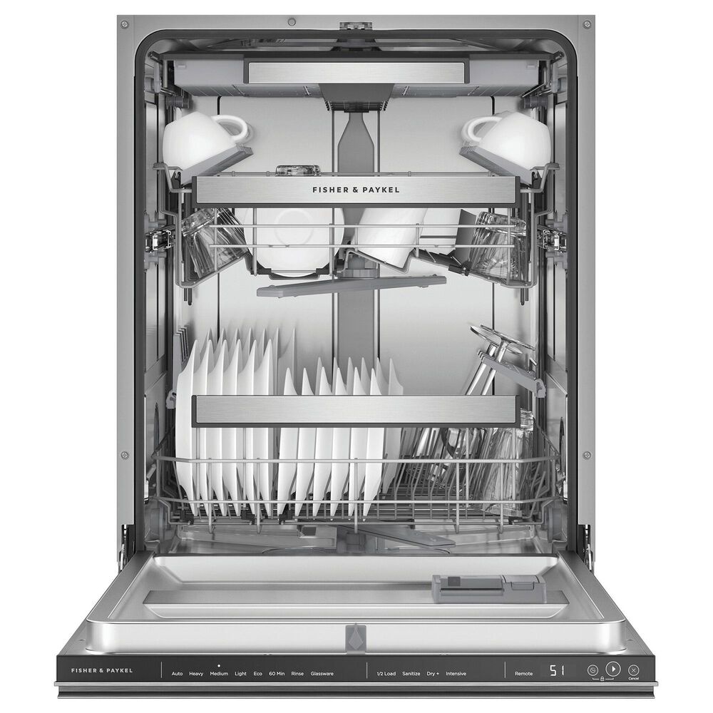 Fisher &amp; Paykel 24&quot; Built-In Bar Handle Dishwasher in Stainless Steel, , large