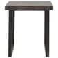 Steve Silver Jennings End Table in Distressed Cherry and Ebony, , large