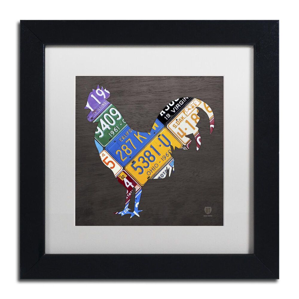 Timberlake Design Turnpike "Rooster" Matted Framed Art, , large