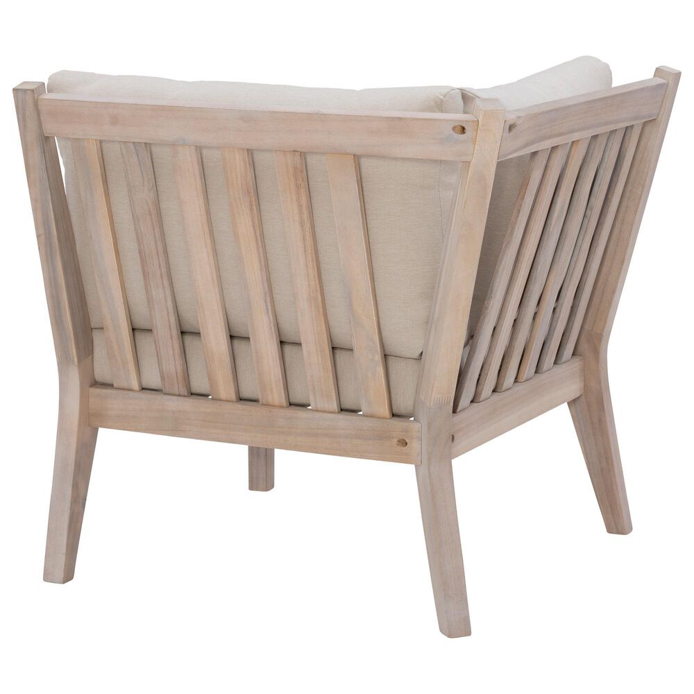 Linon Home Decor Teagon Patio Corner Chair in Beige, , large