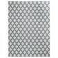 Central Oriental New Zealand Diamond 7"10" x 9"10" Ecru and Granite Area Rug, , large