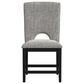 Mayberry Hill Oregon Side Chair with Grey Cushion in Black, , large
