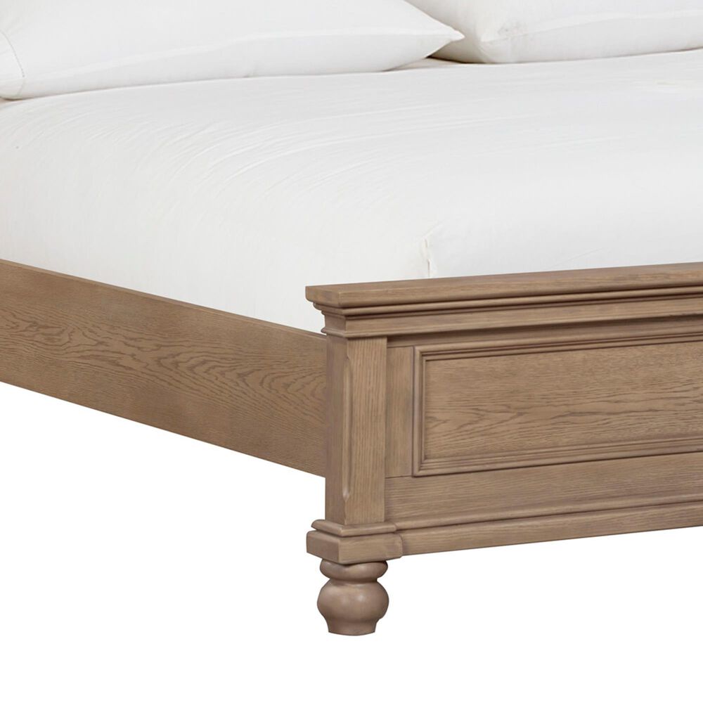 Riva Ridge Oxford Queen Sleigh Bed in Tan USB Ports, , large
