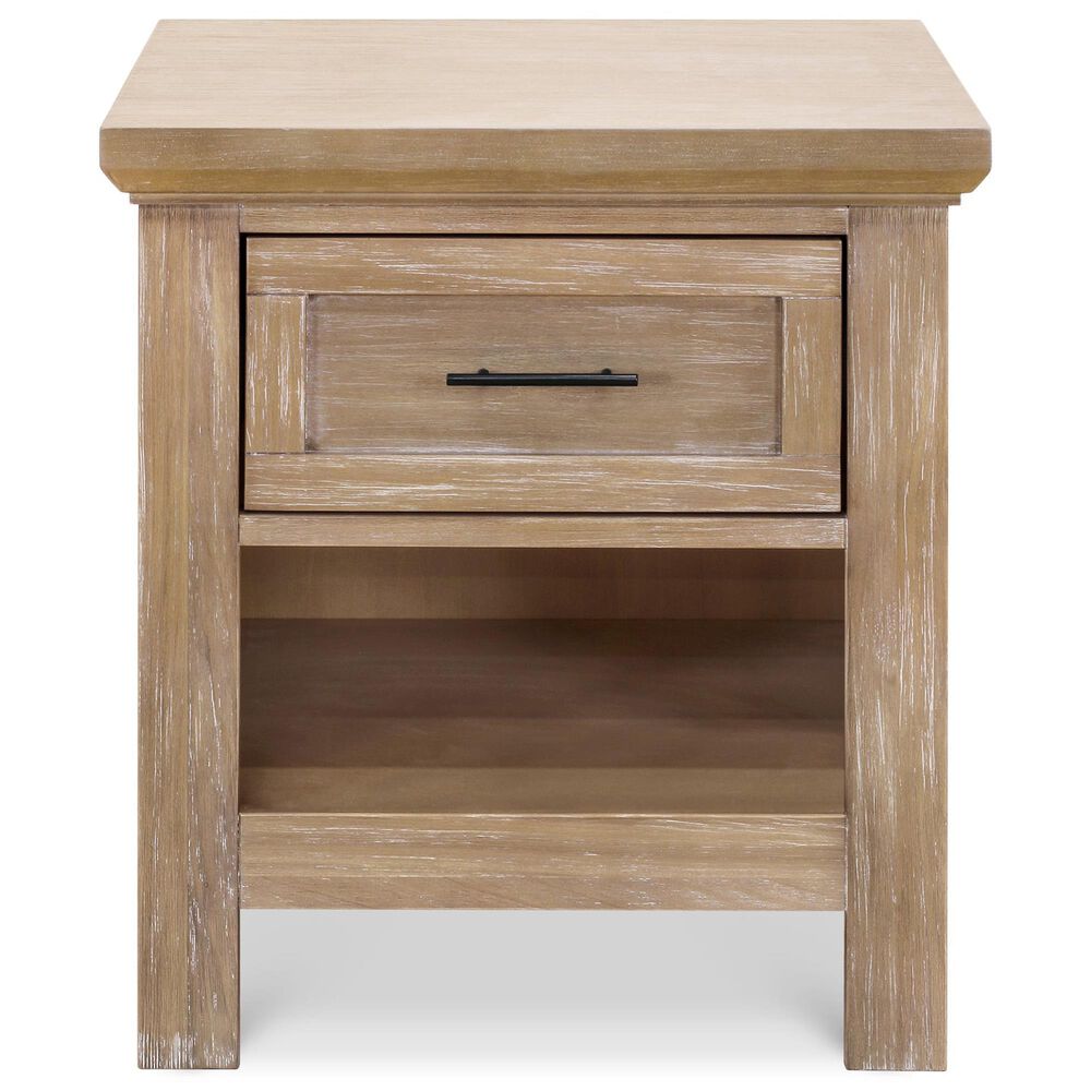 DaVinci Emory Farmhouse 1-Drawer Nightstand in Driftwood, , large