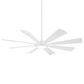 Minka-Aire Future 65" Indoor/Outdoor Ceiling Fan with LED Light in Flat White, , large