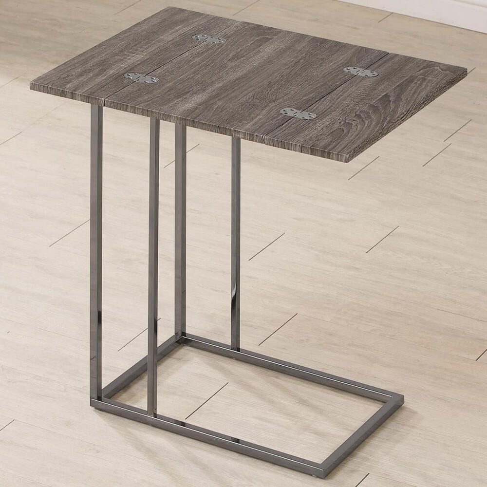 Pacific Landing Accent Table in Black and Weather Grey, , large