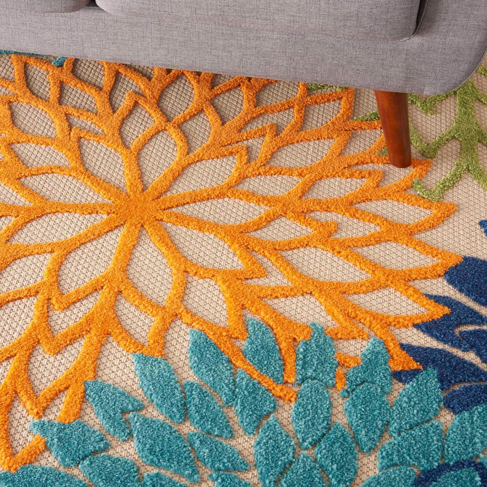 Nourison Aloha ALH05 10&#39; x 14&#39; Multicolor Indoor/Outdoor Area Rug, , large