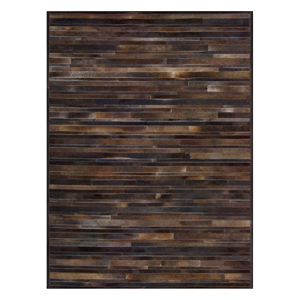 Calvin Klein Home Prarie Suffolk PRA1-CK17 5'6" x 7'5" Sable Area Rug, , large