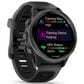Garmin Forerunner 570 42mm Slate Gray Aluminum Case with Translucent Black and Black Band, , large