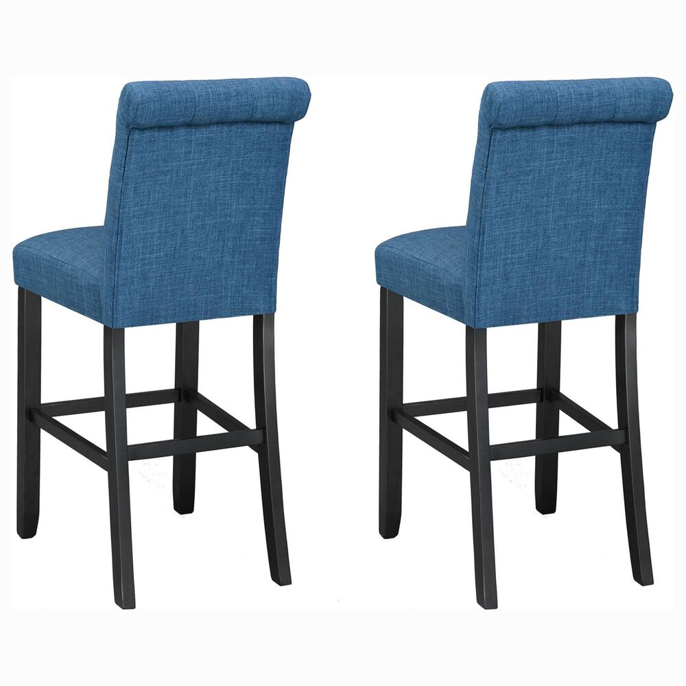 Brassex Tinga Barstool in Blue &#40;Set of 2&#41;, , large